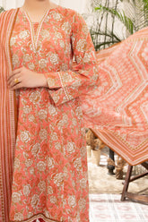 NUSL3308 Printed Lawn Suit - Unstitched 3Pc